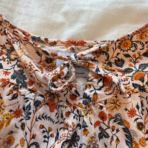 Old Navy Floral Kids Dress - Pink and Orange - Picture 2 of 5